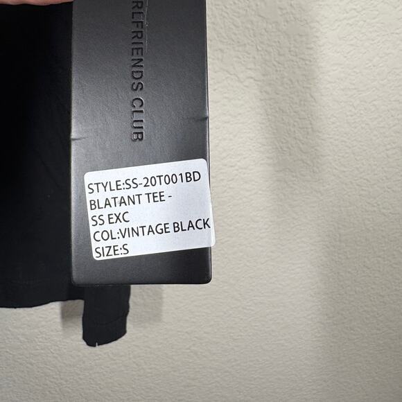 Stolen Girlfriends Club Mens Small Blatant Tee Vintage Black Cotton Distressed - Picture 7 of 12